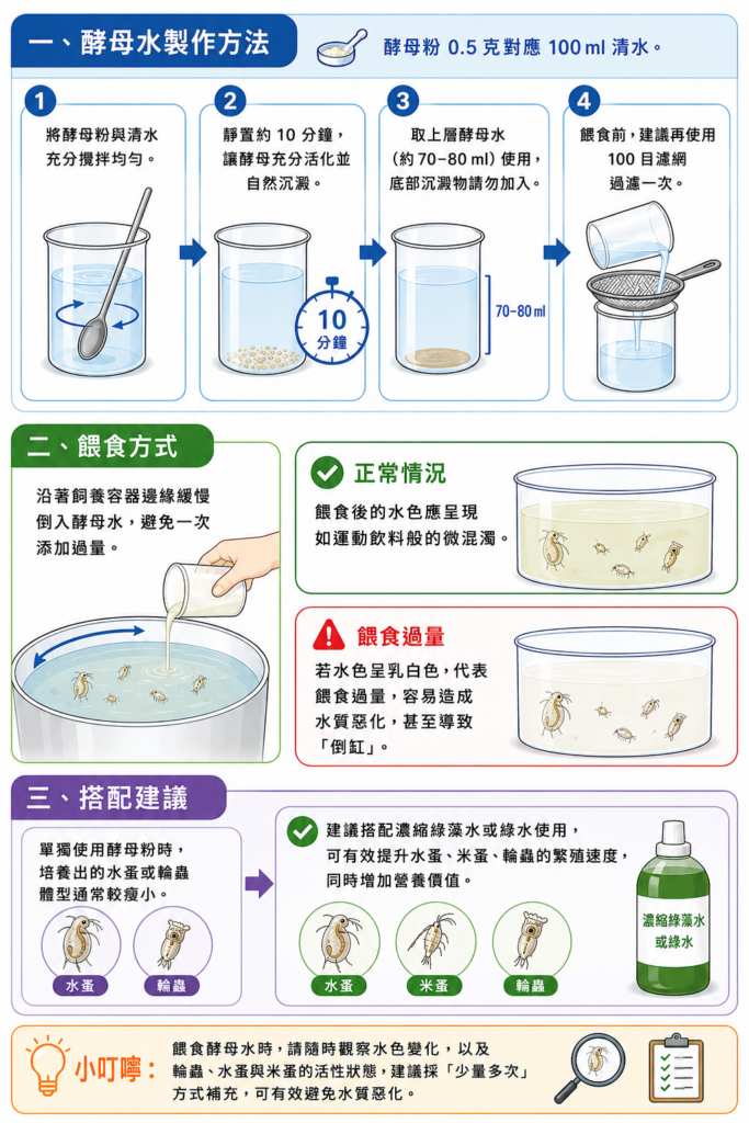酵母粉(水產用)餵食指南|水蚤、米蚤、草履蟲一次掌握 - 凱芝生物科技